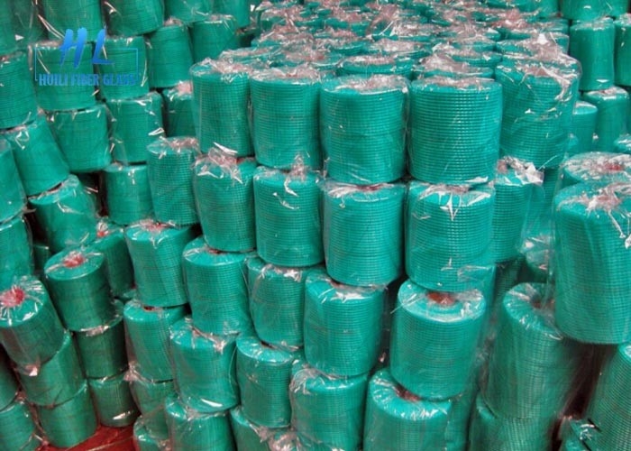 145g 160g 4 * 4 বিল্ডিং উপকরণগুলির জন্য কমলা রঙের ফাইবারগ্লাস জাল