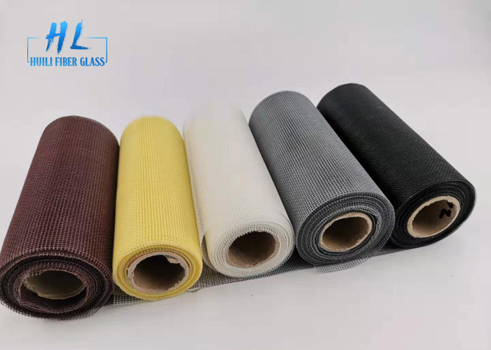 পরিবেশগত 17 * 14 105gsm ফাইবারগ্লাস পোকা জাল কালো রঙ