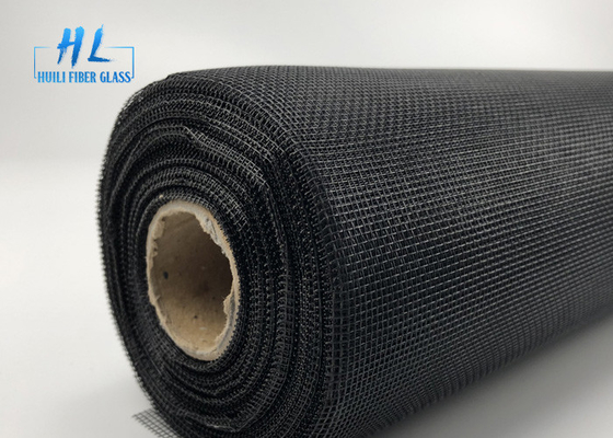 4 ফুট * 30 মি ব্ল্যাক 120gsm ফাইবারগ্লাস পিভিসি লেপ সহ ফ্লাই স্ক্রিন